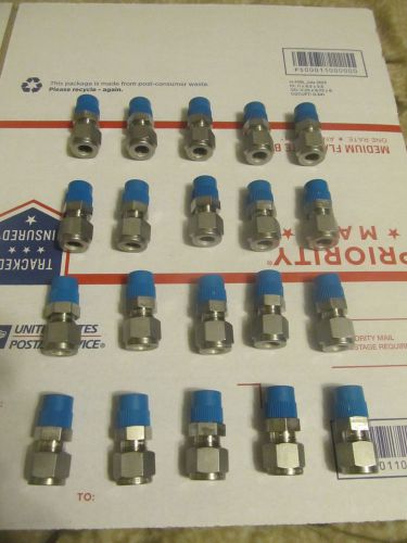 20 New Swagelok 3/8&#034; Tube x 1/4&#034; Pipe  Fittings Stainless Steel Free Shipping