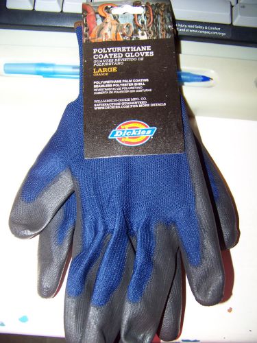 6 pairs  polyurethane  palm coated gloves - size large (for men and women) for sale