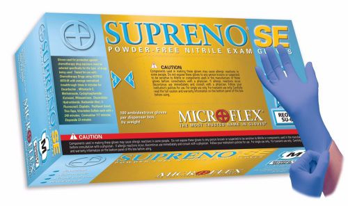 Microflex Nitrile Powder Free Medical Grade Exam Gloves 100/Box, Size XL, Blue