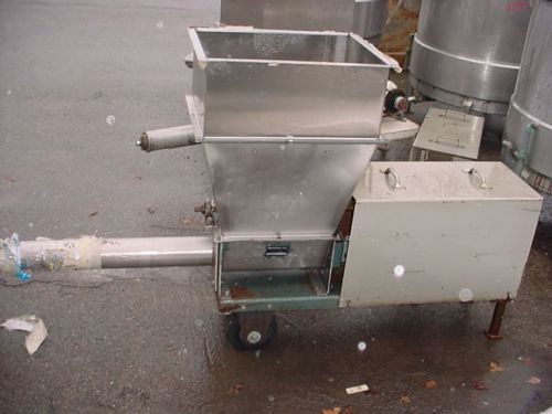 4&#034; STAINLESS STEEL FEEDER WITH AGITATOR FOOD GRADE 440 volt