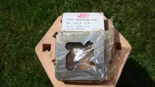 Reed Pipe Threading Die 2SP1 4&#034;x4&#034; Cat No 2SP1 1/2 Item 05532 Pipe Sz 1 1/2&#034; NEW