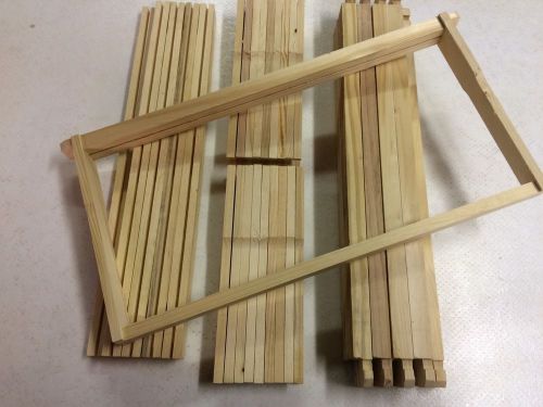 Beehive 10 Unassembled 9 1/8&#034; Frames For Plastic Foundations Grooved