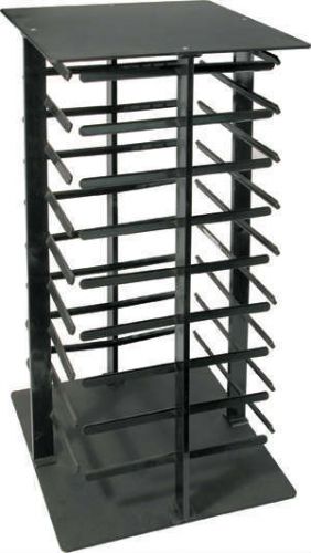Earring Display Stand Revolving Black Acrylic Rotating Holds 144 Earring Cards