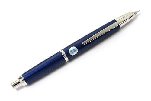 Pilot Fountain Pen Capless Decimo, Dark Blue Myca Body, M-Nib From Japan New