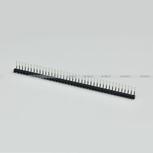 2PCS 2.54mm 2 x 40 Pin Male Double Row Long Right Angle Pin Header Strip