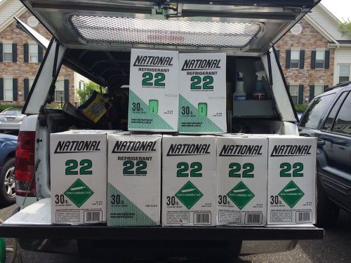 LOT OF 12 30LB - R-22  REFRIGERANT - NEW &amp; FACTORY SEALED - LOCAL PICK UP ONLY