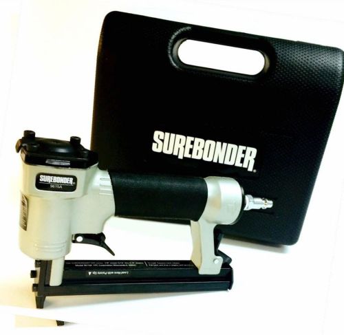 Surebonder 9615 heavy duty staple pneumatic air gun with case upholstery stapler for sale
