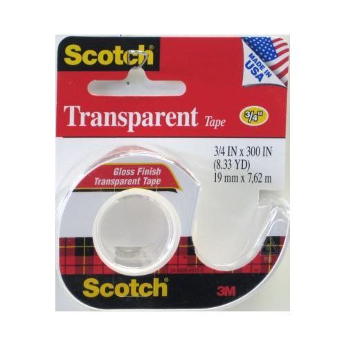 Scotch Transparent Tape, 0.75 x 300 Inches (157S)