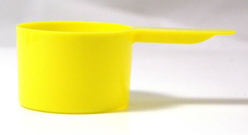 1 Ounce (30mL) Yellow Plastic Measure, Pack of 25 Measuring Scoops