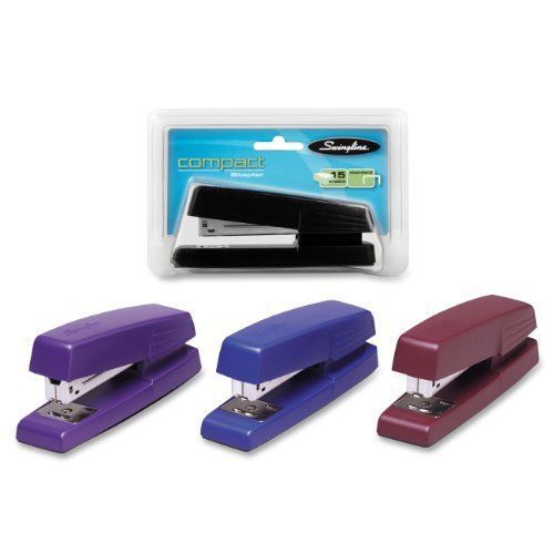 Swingline Compact Stapler, 15 Sheet Capacity, Assorted Colors, Color May Vary