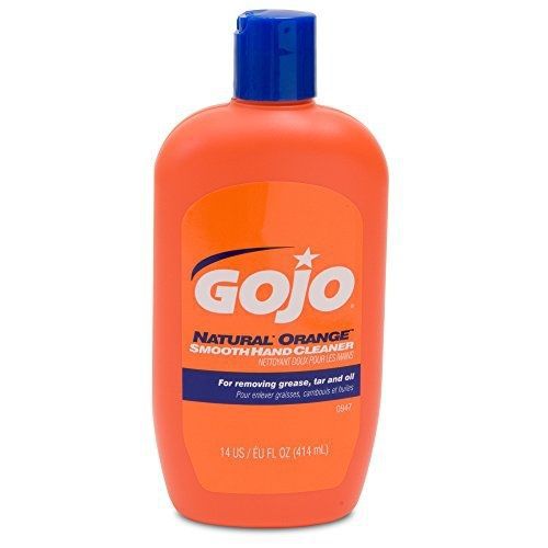 Gojo GOJO 0947-12 Natural Orange Smooth Hand Cleaner, 14 oz. (Case of 12)