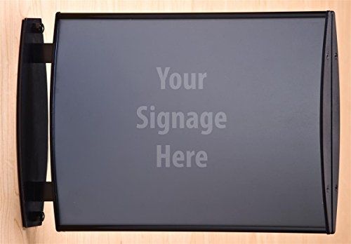 Displays2go Hallway Signs, Double Sided For 11 x 8 Inches Graphics, Wall or