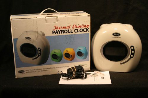 Time Clock Payroll Punch Machine Recorder WITH KEYS Thermal Printing AMG Brand