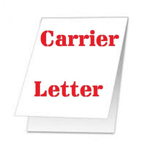 2 Carrier Sleeve&#039;s For Laminating Laminator Pouches  LETTER SIZE COATED