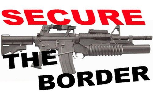 Secure The Border Hard Hat Sticker SG-10