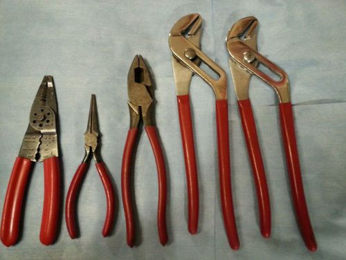 Proto 12&#034; channel locks, needle-nose, side cutters - lot of 5 pieces for sale