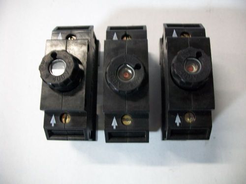 Phoenix contact usen 14 fuse holder with 10a fuse set of 3 for sale