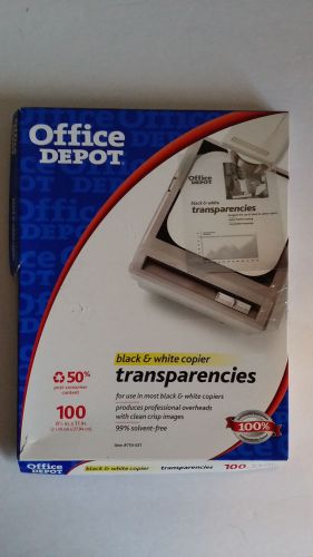 Office Depot Black &amp; White Copier Transparencies - 95 sheets 8.5in x 11in Open B