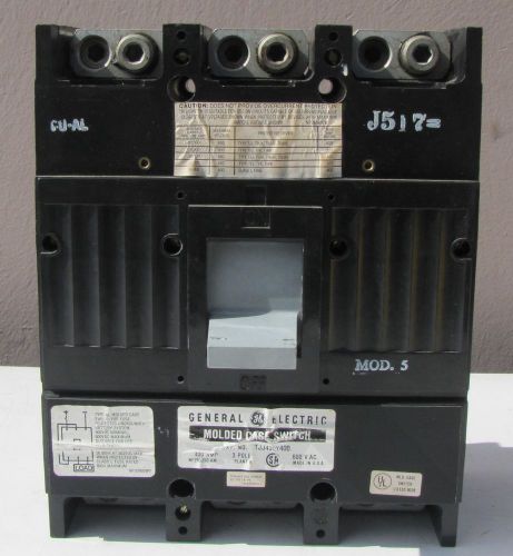 General Electric 400 Amp Circuit Breaker Switch 3 Pole 600 VAC