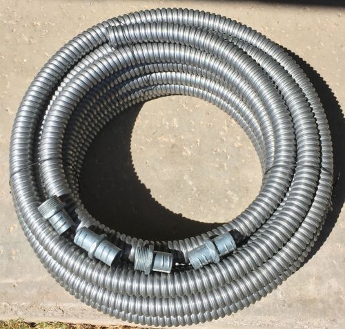 1 in. x 50 ft. Flexible Aluminum Conduit With Fittings As Shown