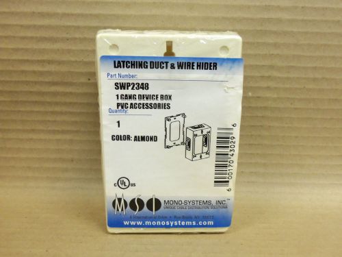 NEW MONO SYSTEMS SWP2348 1 GANG DEVICE BOX LATCHING DUCT &amp; WIRE HOLDER