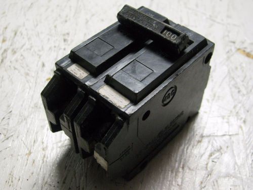 General electric thql21100 circuit breaker, 100 amp, 2 pole, 120/240vac used for sale