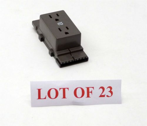 LOT 23 Herman Miller Ethospace E1311.A-MT Office Wall Receptacle AC Outlet Plug