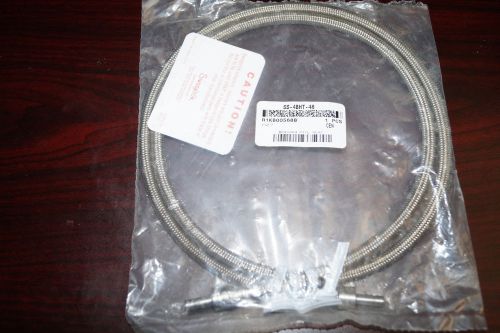 Swagelok SS Braided Hose Assembly, 1/4 in. Tube Adapters 48 in. Long(SS-4BHT-48)