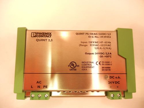 Phoenix Contact 2939056 Primary Switched Power Supply QUINT-PS-120AC/24DC/2.5