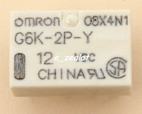 5PCS 12V G6K-2P-Y-12VDC Signal Relay 8PIN Perfect for Omron Relay