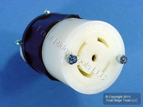 Leviton l23-30 locking connector plug twist lock l23-30r 30a 347/600v 3?y 2833 for sale