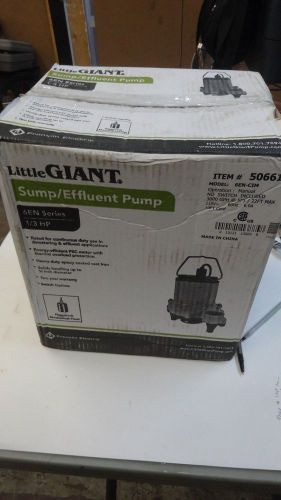 Little giant 6en-cim - 1/3 hp cast iron submersible sump pump (non-automatic) for sale
