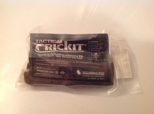 CricKit Tactical Cricothroidotomy Kit PN:10-0017 NSN:6515-01-540-7568 Exp. 08/17