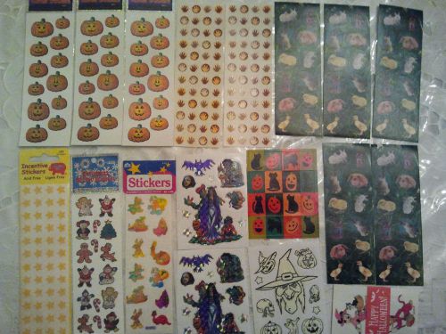 Lot of 20 new sheets of stickers without package assorted incentive teacher use