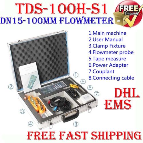 Tds-100h-s1 ultrasonic flow meter clamp on sensor (dn15-100mm) flowmeter tester for sale
