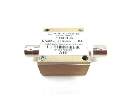 Mini-Circuits Transformer FTB-1-6 .01-125MHz 50 ohm BNC Coax RF Transformer