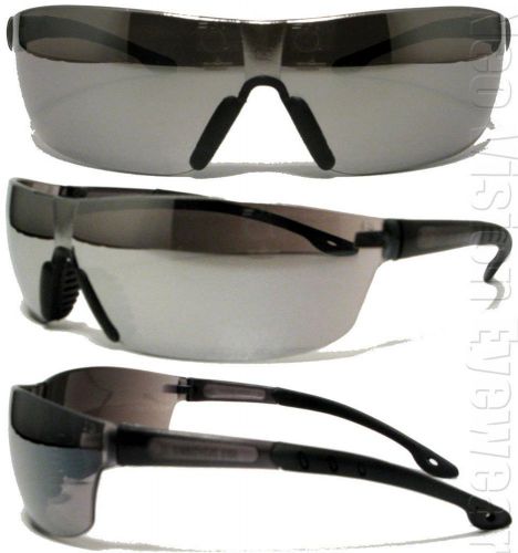 Cordova Jackal Silver Mirror Lens Safety Glasses Sunglasses Gel Nose Pad Z87+