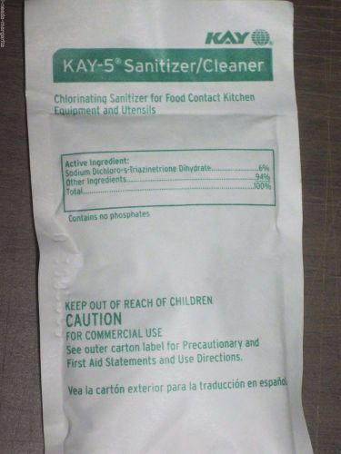 Kay 5 Chlorinating  Sanitizer/Cleaner Food Contact Kitchen Equipment 10- Packs