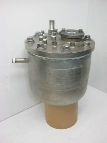 Stainless steel 2 gallon jacketed vessel, max working pressure 70/50psi @ 302°f for sale