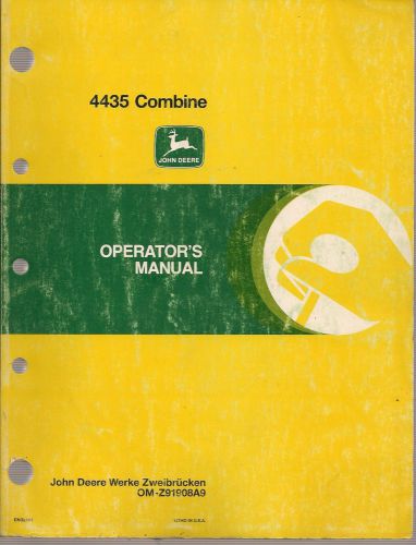 John Deere 4435 Combine Operator&#039;s Manual