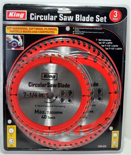 3 piece circular saw blade set 1393-0 for sale