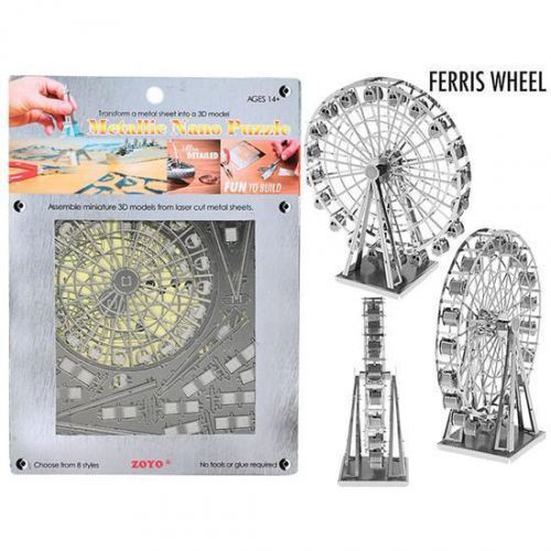 ZOYO Ferris Wheel DIY 3D Jigsaw Metallic Metal Puzzle Educational Office Toy