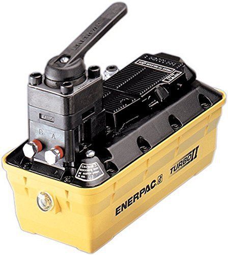 Enerpac PAMG-1402N Turbo II Air Hydraulic Pump with 4 Way Manual Valve and 2 Lit