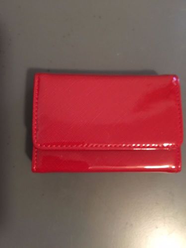 Red Plastic Card Holder