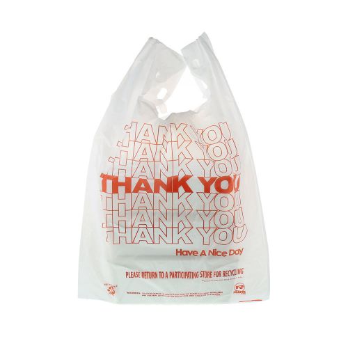 Royal 13&#034; x 8&#034; x 23&#034; Thank You Bags - 1/6 Thick, 14 Mic, Pack of 1,000, RPTYB6FS