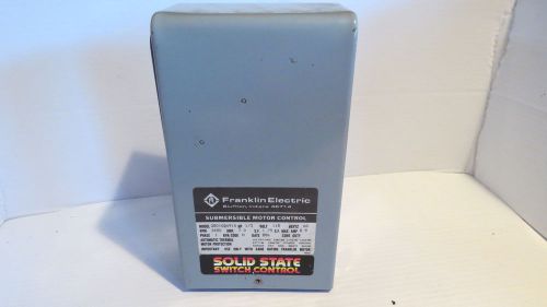 FRANKLIN ELECTRIC 4&#034; SUBMERSIBLE MOTOR CONTROL BOX 1/3HP 115V 60HZ 1 PHASE