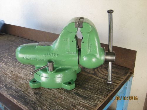 Vintage huge 95 Lb. Wilton bullet machinist vise 5&#034; jaws