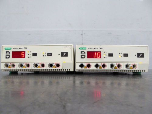 S128421 Lot (2) Bio-Rad PowerPac 300 Electrophoresis Programmable Power Supply