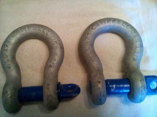 CAMPBELL Rigging Lifting Shackle WLL17T 17 Ton 1-1/2in made in the USA