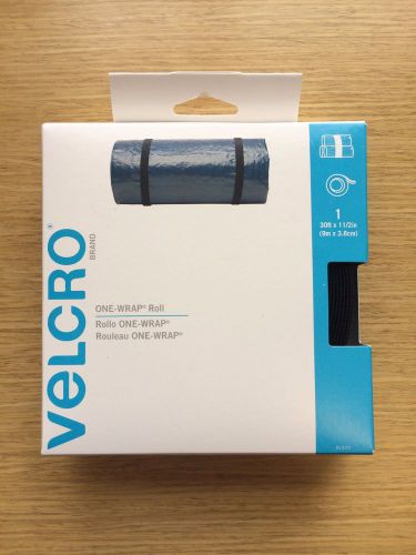 VELCRO Brand ONE-WRAP Roll - 30 feet x 1 1/2 inches, Black